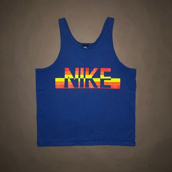ヴィンテージ 1980 年代 ナイキ タンクトップ T シャツ ミディアム 