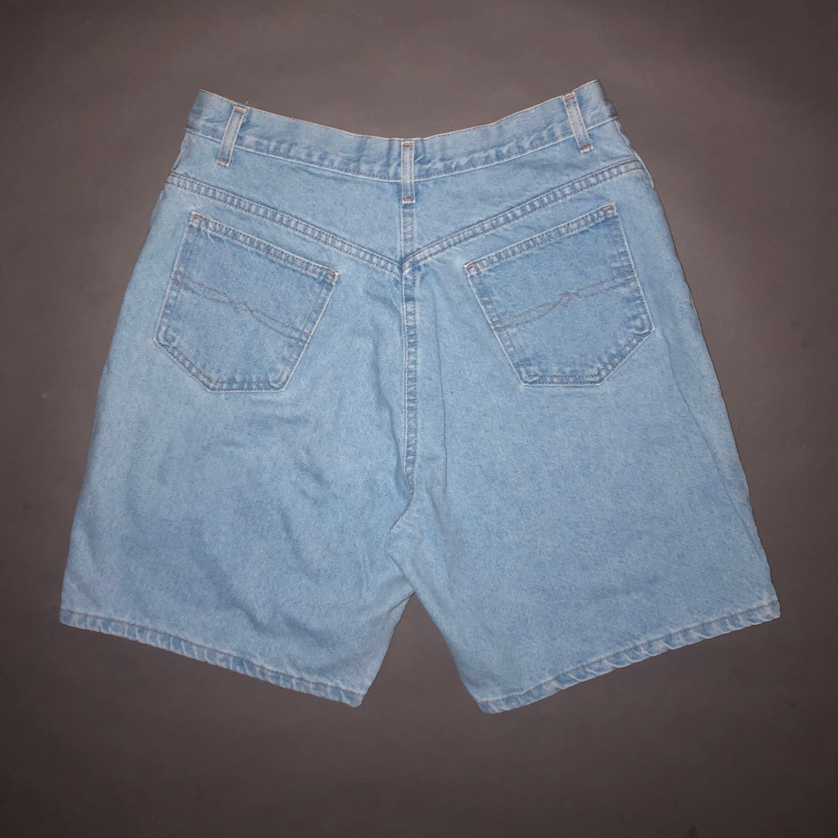 Vintage 90s Faded Glory Light Denim Jean Shorts Jorts SIZE