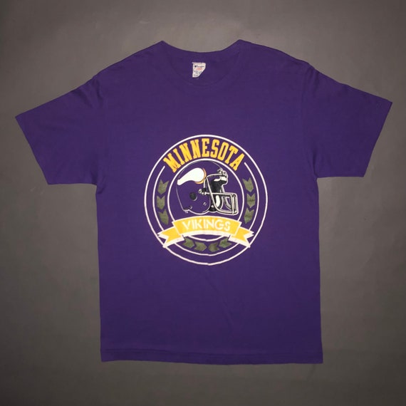 Vintage 1980s Champion Brand Minnesota Vikings T … - image 2