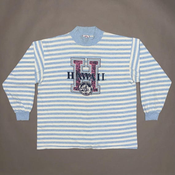90s USA製 UNIVERSITY OF HAWAII Tシャツ XL Vintage 90s University of Hawaii Striped Long Sleeve T Shirt X