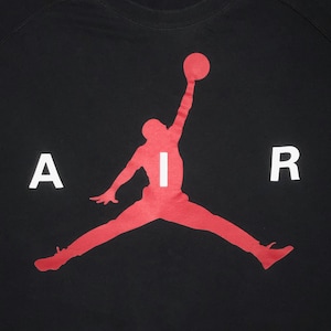 Vintage 90s Michael Jordan Jumpman Crew Neck Sweatshirt XXL - Nike Air 1990s Chicago Bulls Dunk T Shirt