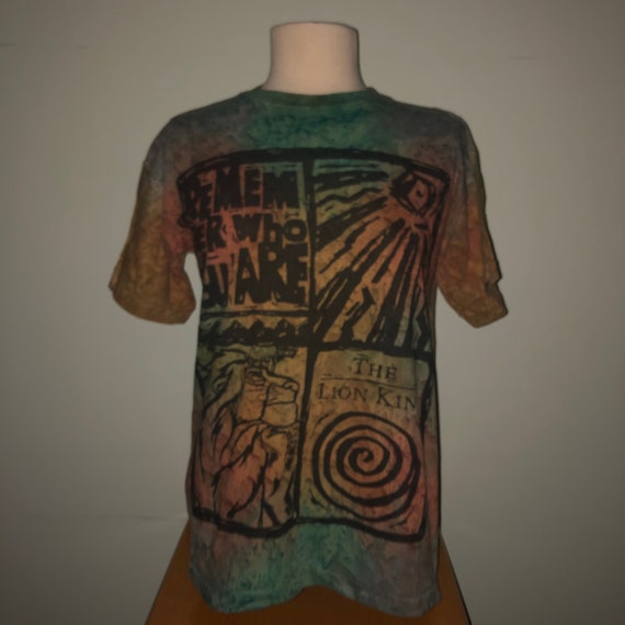 Vintage 90s Unworn The Lion King Tie Dye T Shirt … - image 5