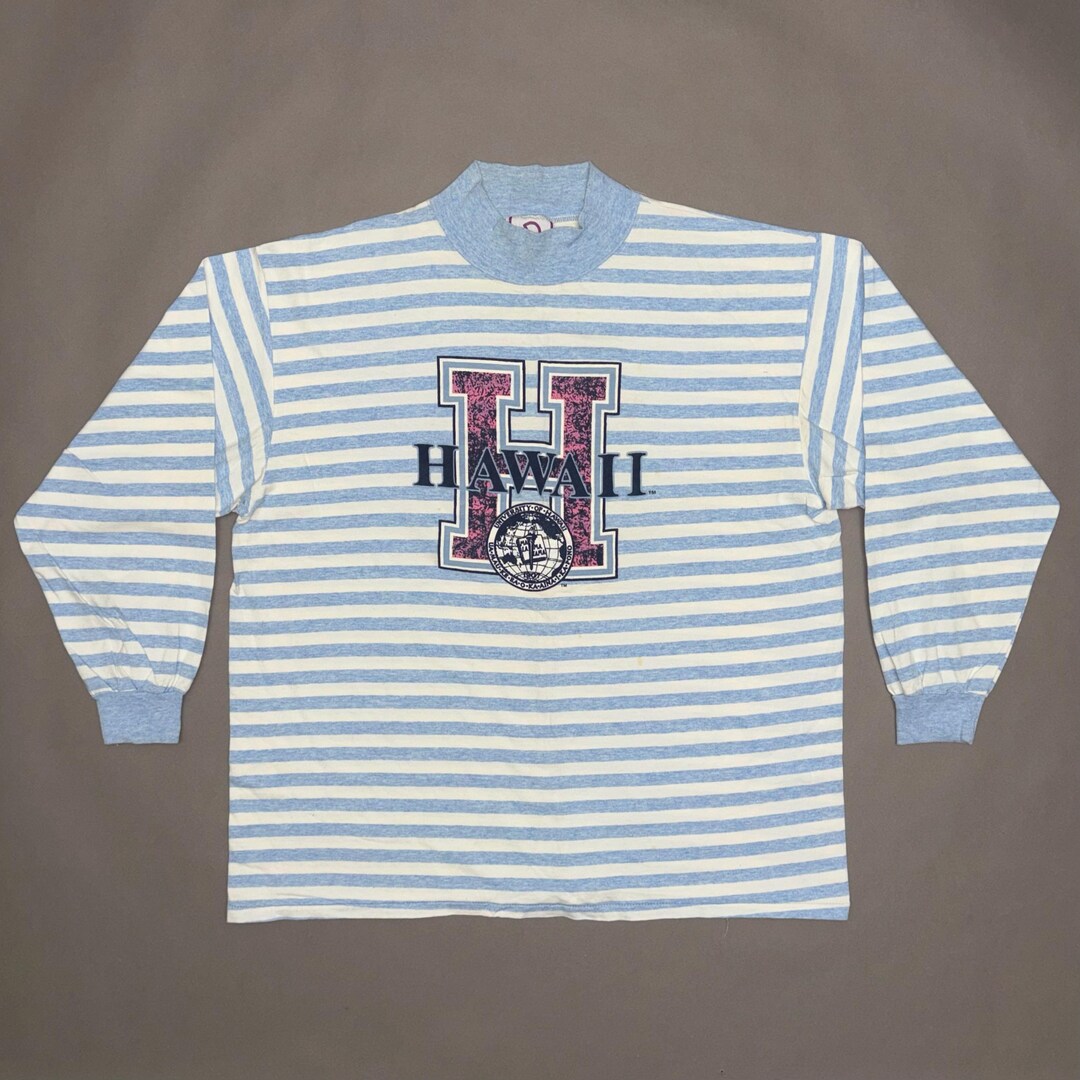 90s USA製 UNIVERSITY OF HAWAII Tシャツ XL Vintage 90s University of Hawaii Striped Long Sleeve T Shirt X