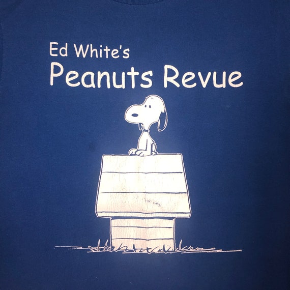 Vintage 90s Snoopy Ed White's Peanuts Revue T Shi… - image 1