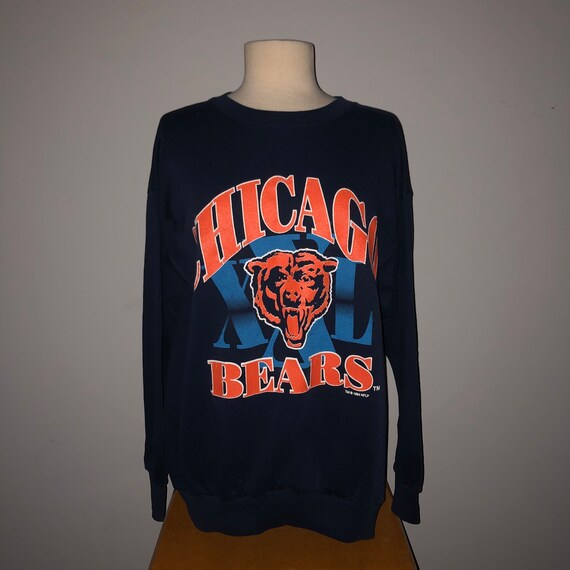Vintage 90s Chicago Bears Crew Neck Sweatshirt LA… - image 5