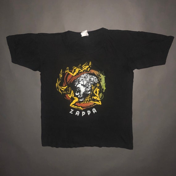 Vintage Rare 1970s Frank Zappa Concert T Shirt ME… - image 3