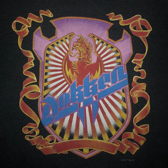 80's Dokken ツアーTシャツ vintage Vintage Dokken Tour T-shirt