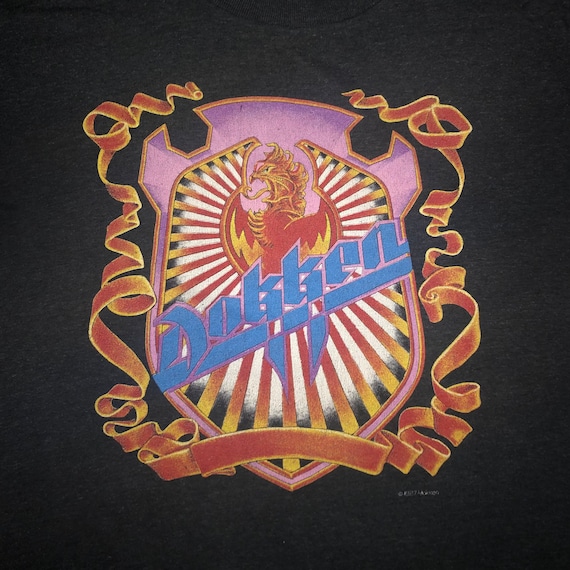 Vintage 1980s Dokken Concert T Shirt 1988 Summer Tour MEDIUM 