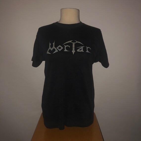 Vintage 1980s Mortar Thrash Metal T Shirt MEDIUM … - image 5