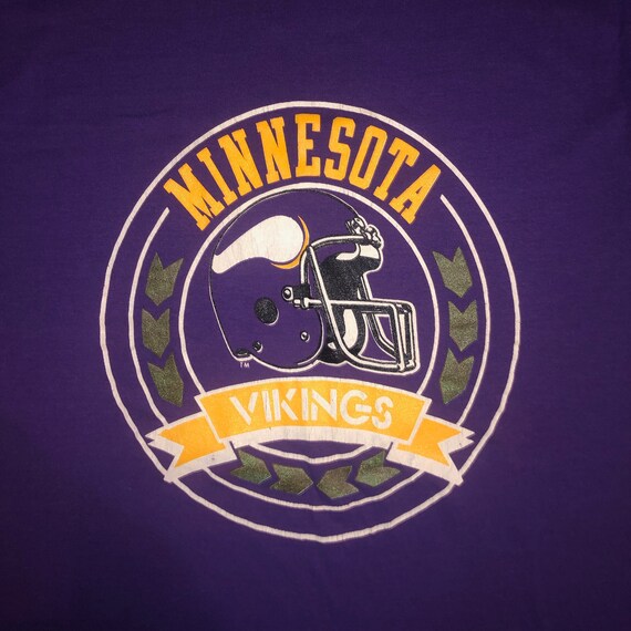 Vintage 1980s Champion Brand Minnesota Vikings T … - image 1