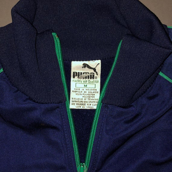 Vintage 1980s Puma Zip Up Polyester Track Jacket … - image 5