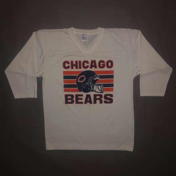 Vintage 1980s Chicago Bears Jersey T Shirt LARGE … - image 5