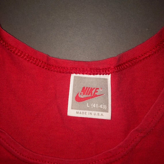 Vintage 1980s Nike Just Do It Tank Top T Shirt LA… - image 3