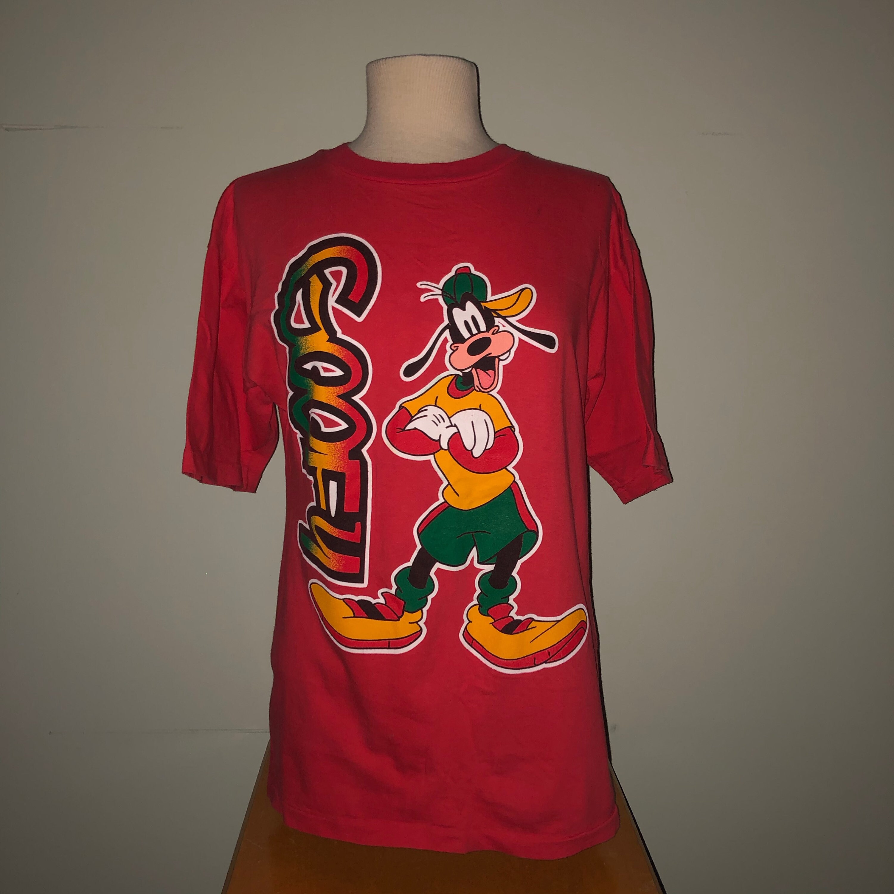 Vintage 90s Goofy Hip Hop T Shirt MEDIUM 1990s Rap Walt Disney