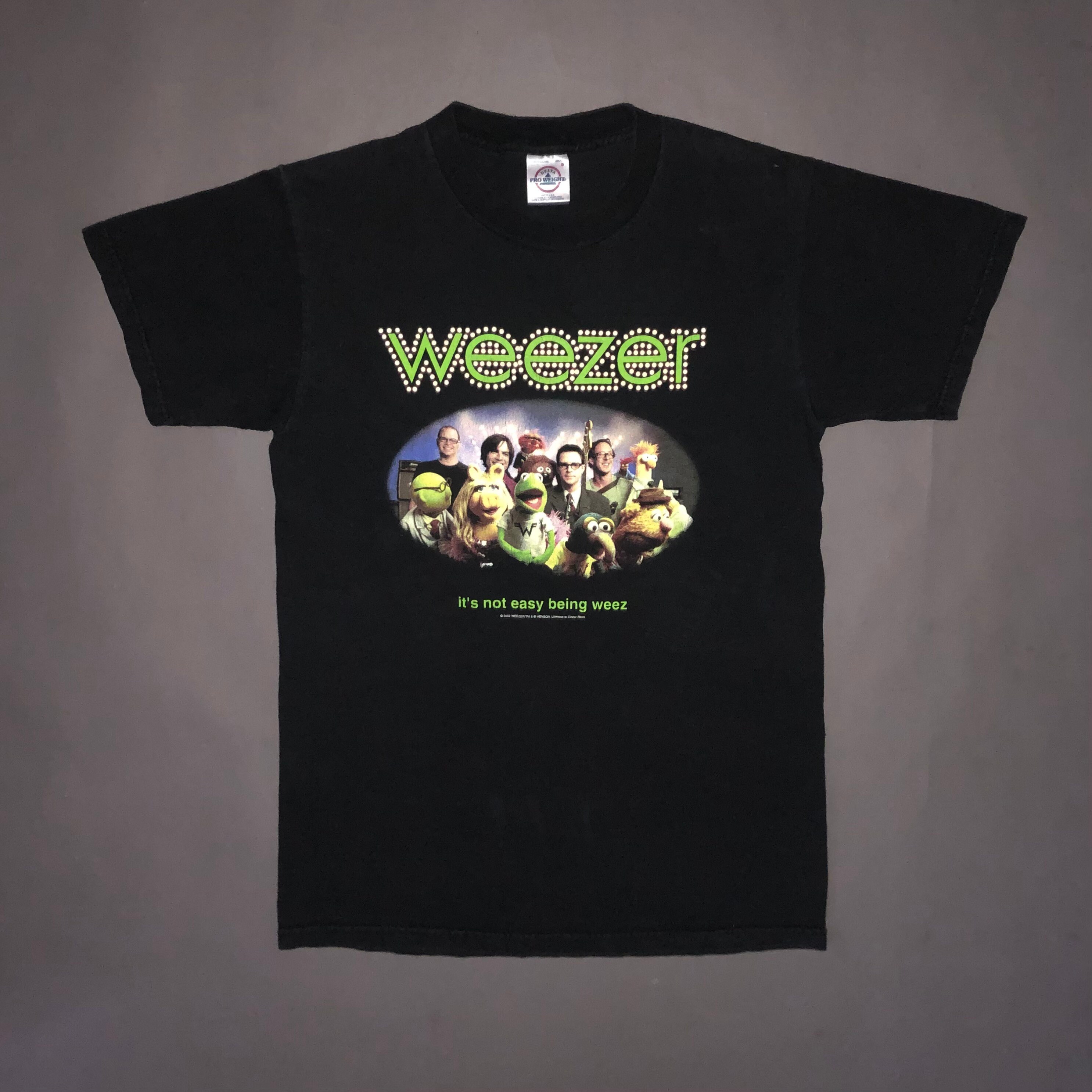 weezer MuppetコラボTシャツ ブラック weezer MuppetコラボTシャツ ブラック 00s オリジナルWeezer tee