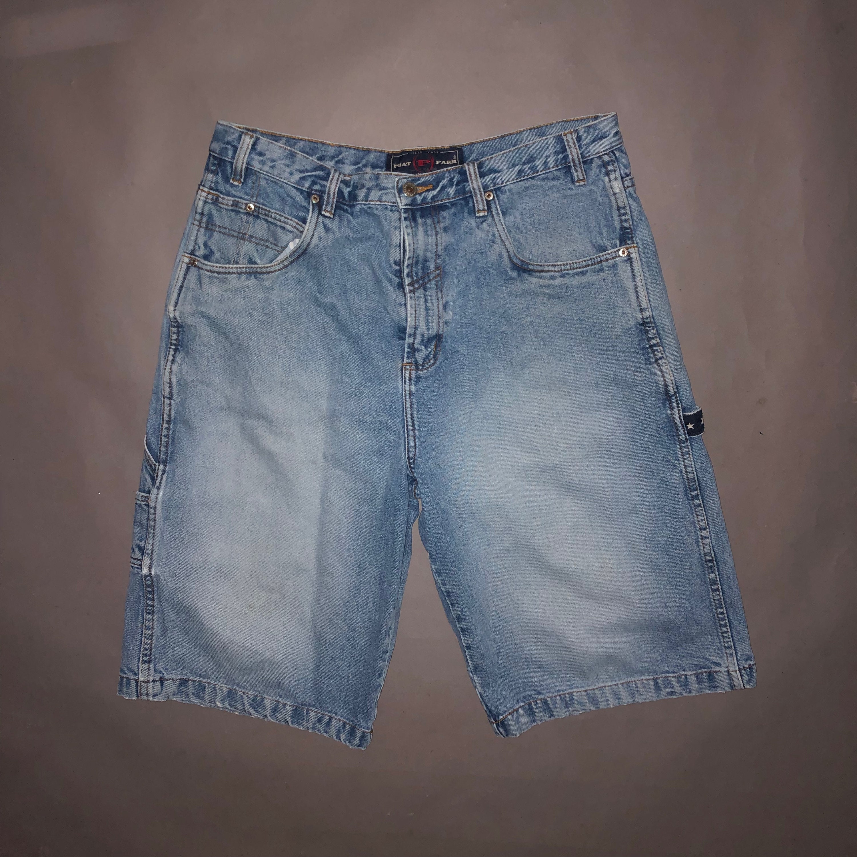 Bermudas Cargo Shorts hombres Hiphop Retro Jeans tendencia Casual