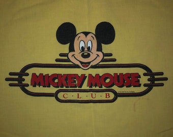 Vintage 1980s Mickey Mouse Club Long Sleeve T Shirt SMALL Walt Disney 80s