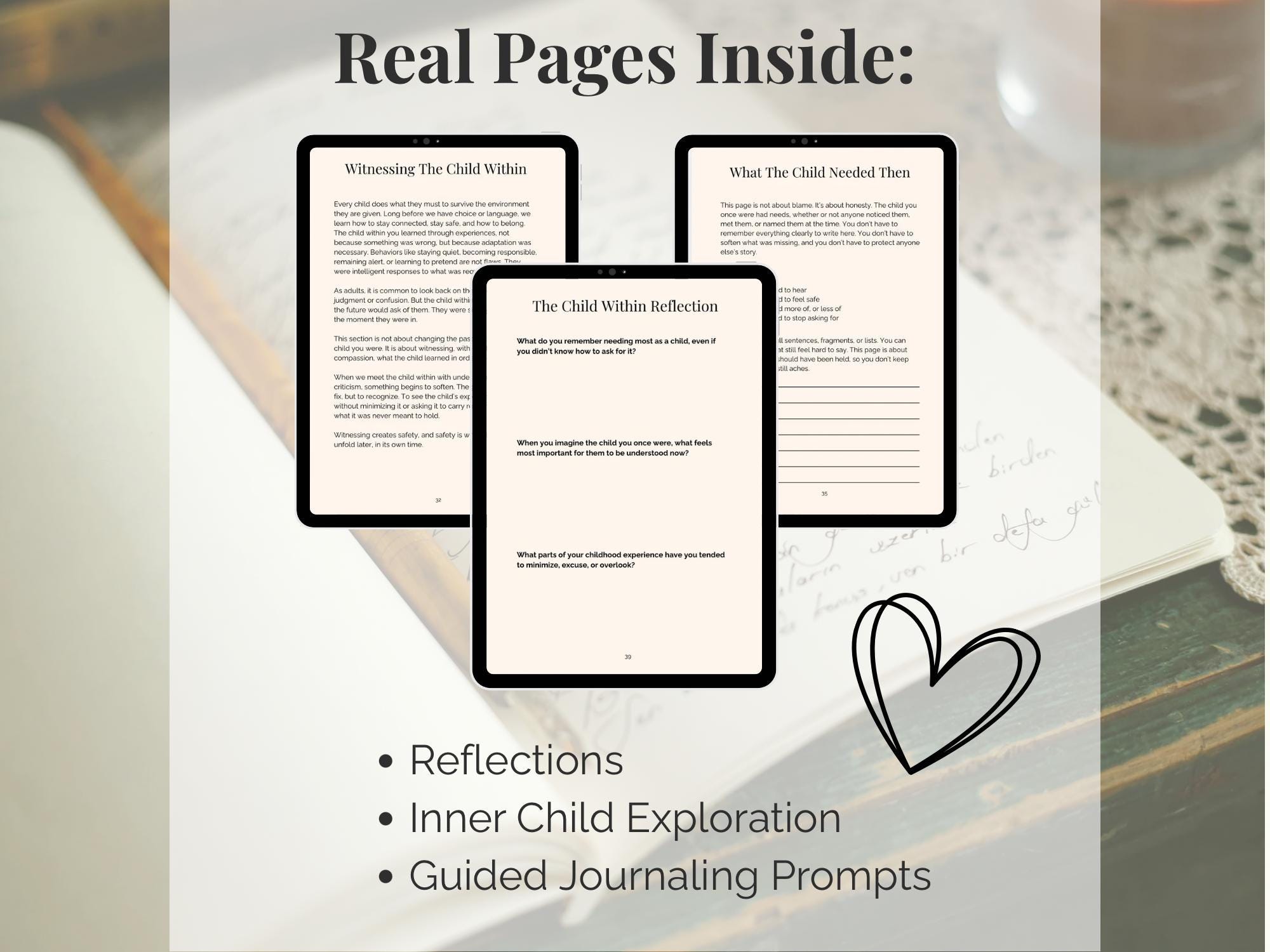Inner Child Healing Workbook | Guided Poetry Journal for Self-discovery ...