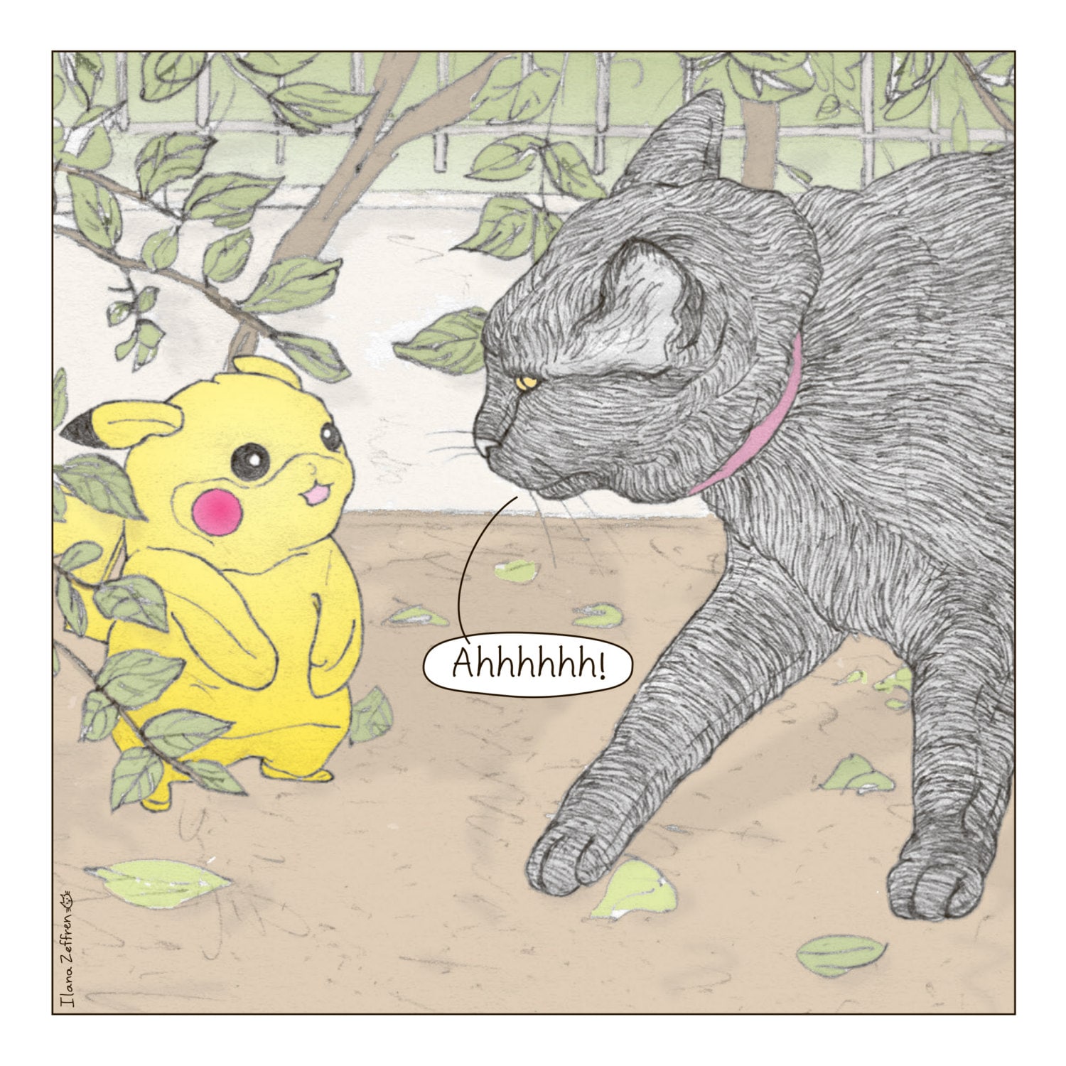 Cats Pokemon Print In English Featuring Rafi The Famous Etsy