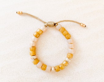 N.º 16 / Pulsera de cuentas de piedras preciosas / Cuentas Pony Crow / Diseños personalizados / Inspirada en diseñadores / Inspirada en Forte Bead / Bucci / Estilo de atar