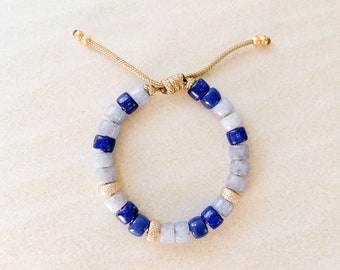 No.3 | Gemstone Crow Bead Bracelet | Pony Beads | Custom Designs | Designer Inspired | Forte Bead Inspired | Agate