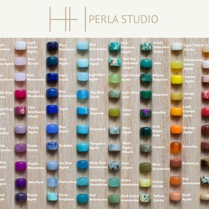 Design Your Own / Customized Bracelet HH Perla Studio Gemstone Crow Beads Gemstone Pony Beads image 2