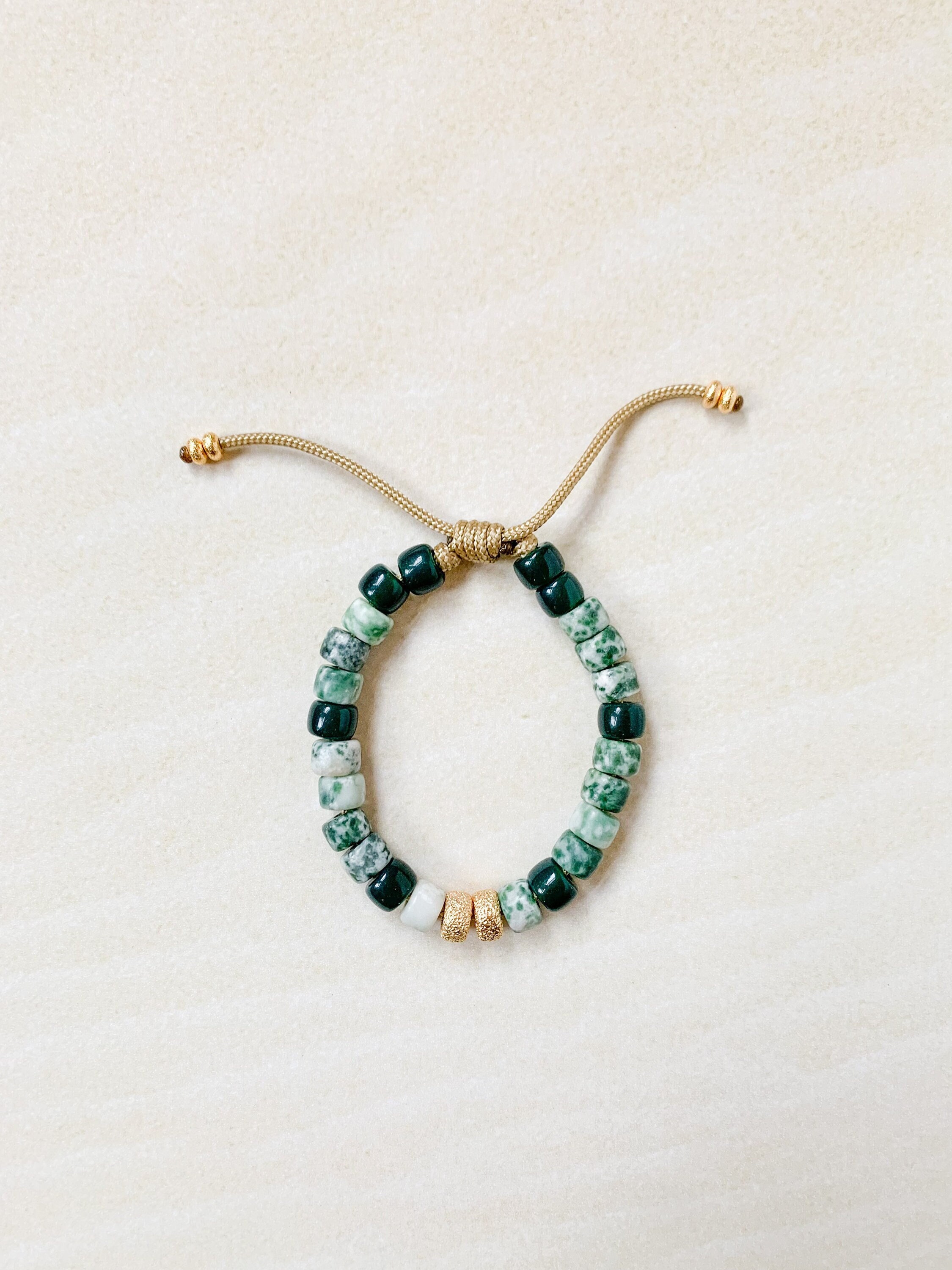 No.31 | Gemstone Crow Bead Bracelet | Pony Beads | Custom Designs | Designer Inspired | Forte Bead Inspired | Jasper