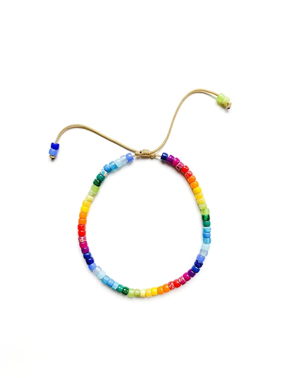 No.109 | Necklace, Adjustable | Gemstone Crow Beads | Pony Beads | Custom Designs |
