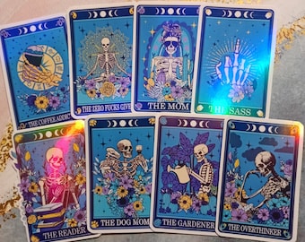 Holographic Tarot Card Sticker: Personality Gift, Waterproof Vinyl