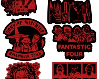 Scary Movie Stickers, TV Shows, Horror