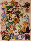 420 Stickers, Trippy Stickers, Stoner gifts, Stoner Accessories, 420 gifts, Random Sticker Pack, Psychedelic Stickers, Smoker gifts