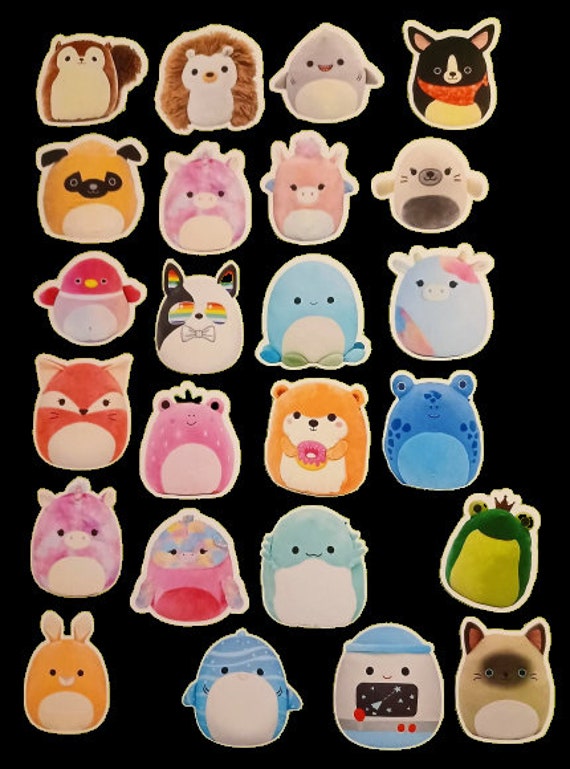 Squishmallow Vinyl Sticker Set: 24pc Glossy Kids Stickers