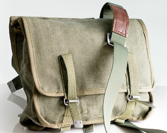 Messenger bag, Canvas bag, Military bag, Army bag, Vintage military bag, School bag, Military accessory, Bag, Old military bag, Student bag,