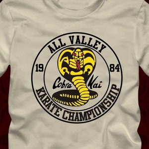 ALL VALLEY CHAMPIONSHIP Cobra Kai - T-Shirt in many color options - adult mens/unisex shirts - karate kid 80s movie miyagi do dojo