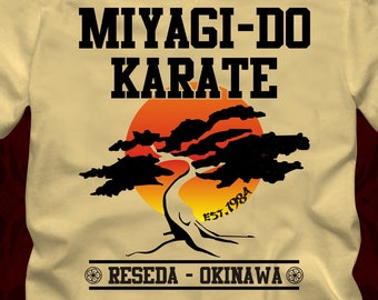 MIYAGI-DO KARATE Reseda Okinawa - T-Shirt in many color options - adult mens/unisex shirts - kid 80s movie cobra kai dojo