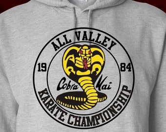ALL VALLEY CHAMPIONSHIP Cobra Kai Hoodie Available in Many
