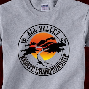 ALL VALLEY CHAMPIONSHIP Miyagi Do - T-Shirt in many color options - adult mens/unisex shirts - karate kid 80s movie cobra kai dojo