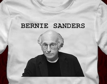 LARRY David BERNIE SANDERS - T-Shirt in 16 color options - adult mens/unisex shirts - curb mocha joe's your better beans enthusiasm 2020