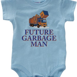 Future Garbage Man T-SHIRT or BODYSUIT-infant toddler youth romper tshirt funny fun boys girls kids baby clothing childrens trash waste-0043