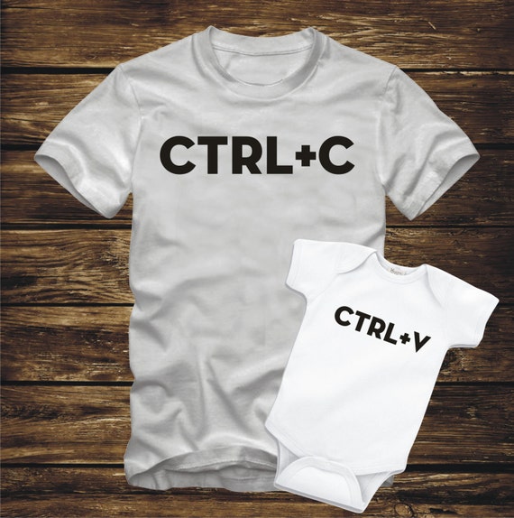Matching Copy Paste Ctrl + C Mother's Father's Day T-Shirt Matching Copy Paste Ctrl + C Mother's Father's Day T-Shirt