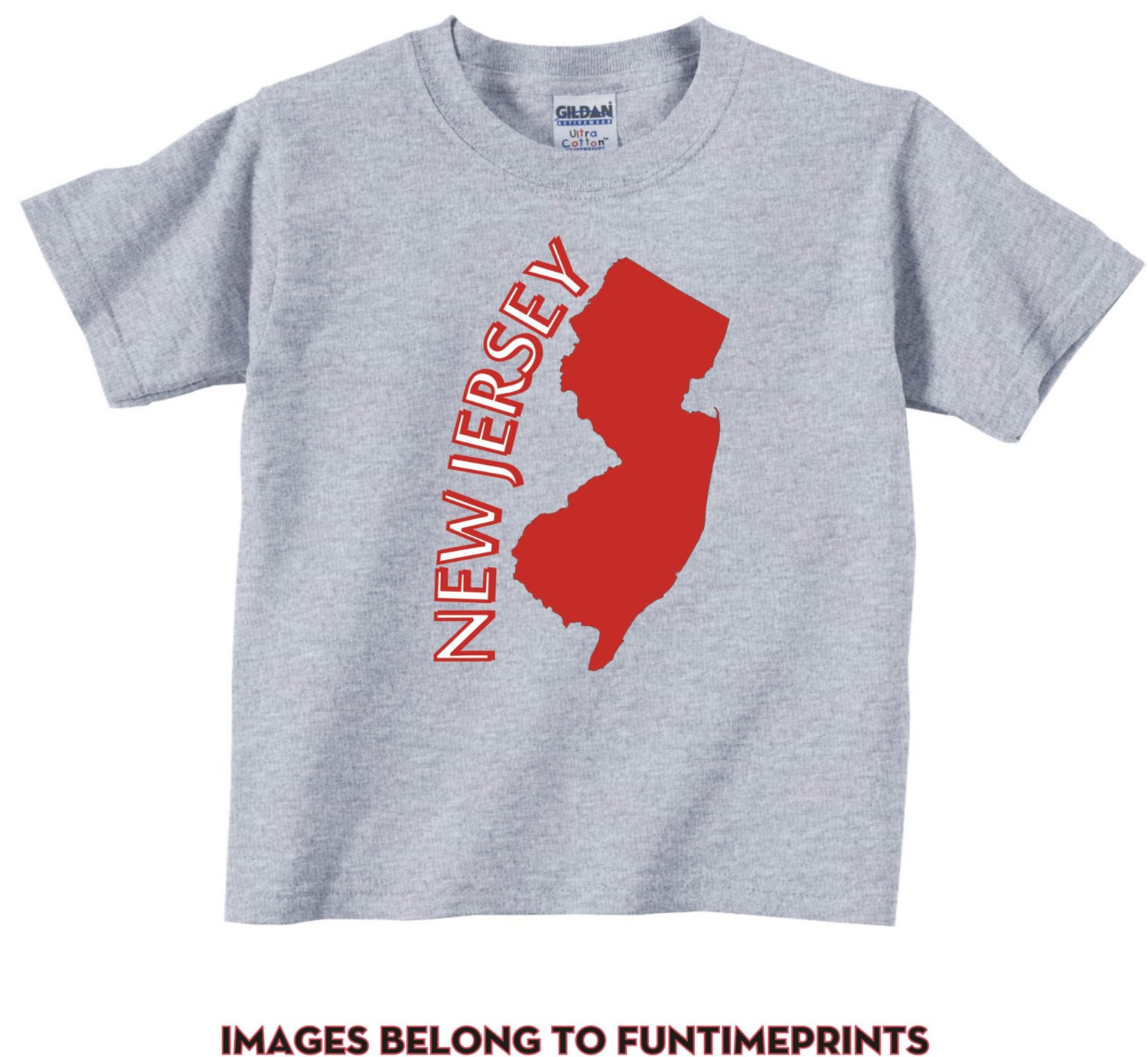 NEW JERSEY fun State Map Tshirt or Bodysuit University Etsy