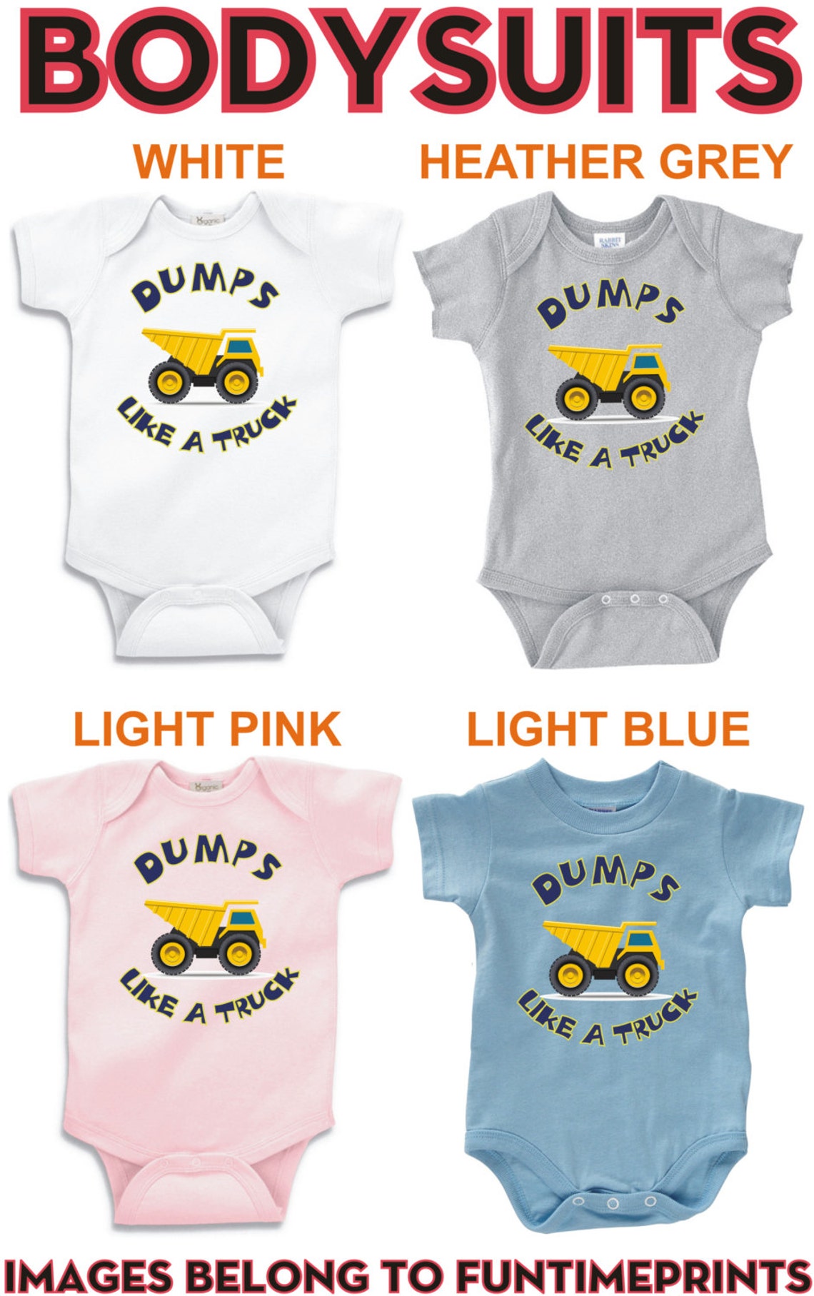 Dumps Like A Truck dump Truck Dumptruck Fun Tshirt Bodysuit Etsy
