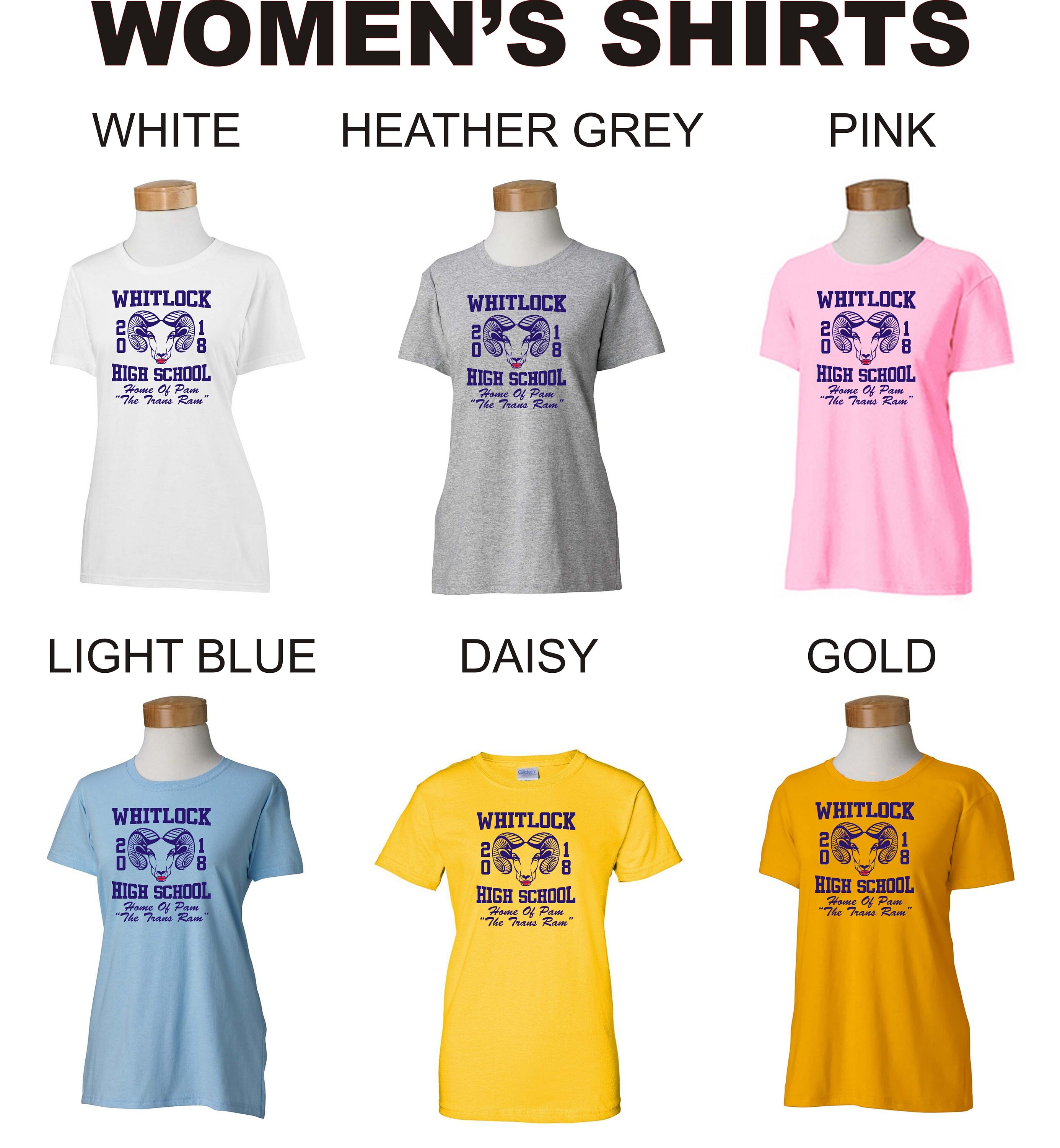 WHITLOCK HIGH SCHOOL 2018 Home of Pam the Trans - Etsy