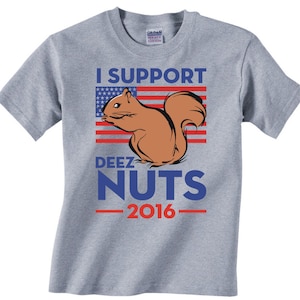 Stöd DEEZ NUTS 2016 Ekorre - Rolig vuxen grafisk T-shirt - oberoende val Amerika Nutz - S-3xL Finns i många färger t-shirt - 468