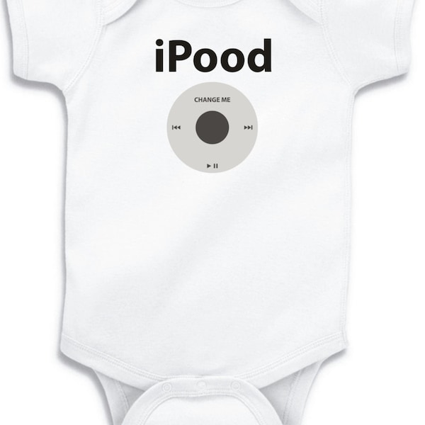 iPood - Fun T-Shirt Bodysuit Infant Toddler Youth romper creeper tshirt funny sweet humor baby childrens apple ipod ipad iphone spoof -0021