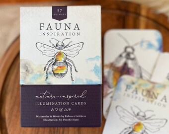 FAUNA INSPIRATION | Illumination Cards (57 Animals) « Self-Care « Nature-Inspired « Boxed Deck « Oracle Deck « Tarot « Animal Spirits