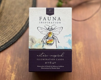 FAUNA INSPIRATION Illumination Cards (57 Animals) || Self Care || Nature Deck || Boxed Deck || Oracle Deck || Oracle Cards || Tarot Deck