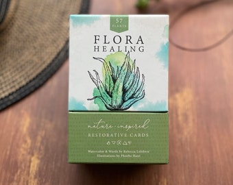 FLORA HEALING Restorative Cards (57 Flora) || Self Care || Nature || Nature || Boxed Deck || Oracle Deck || Oracle Cards || Tarot || Flowers