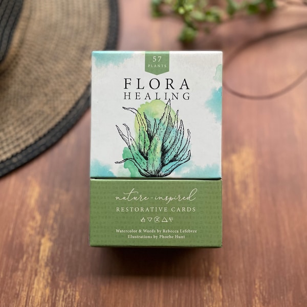 FLORA HEALING Restorative Cards (57 Flora) || Self Care || Nature || Nature || Boxed Deck || Oracle Deck || Oracle Cards || Tarot || Flowers