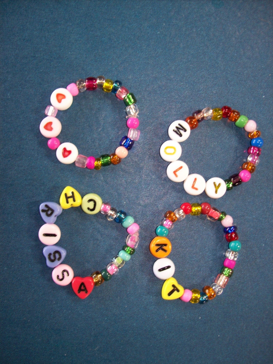 American Girl and Bitty Baby doll name bracelets with Etsy